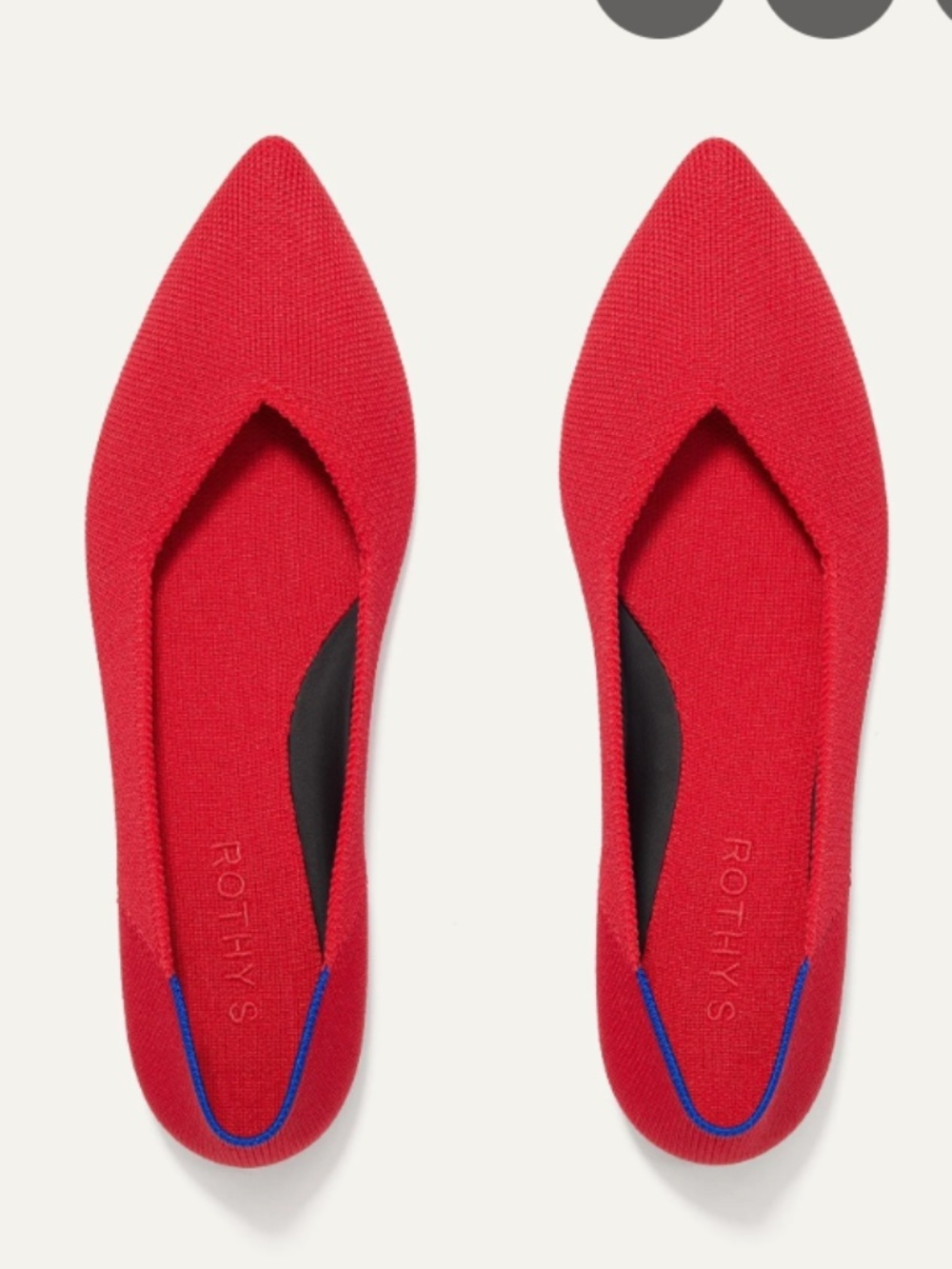ROTHY'S The Point II LOLLIPOP RED SHOES